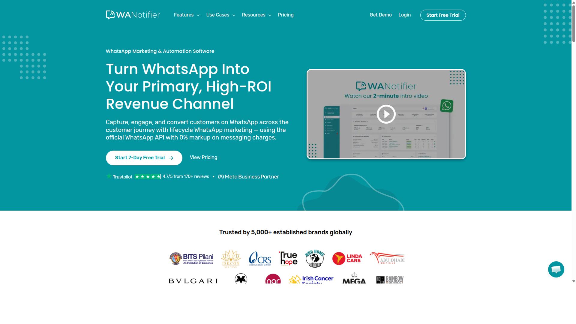 WANotifier website